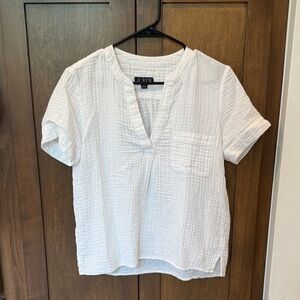 J. Crew Short Sleeve Muslin Shirt